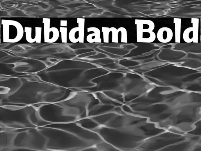Dubidam Bold फ़ॉन्ट examples
