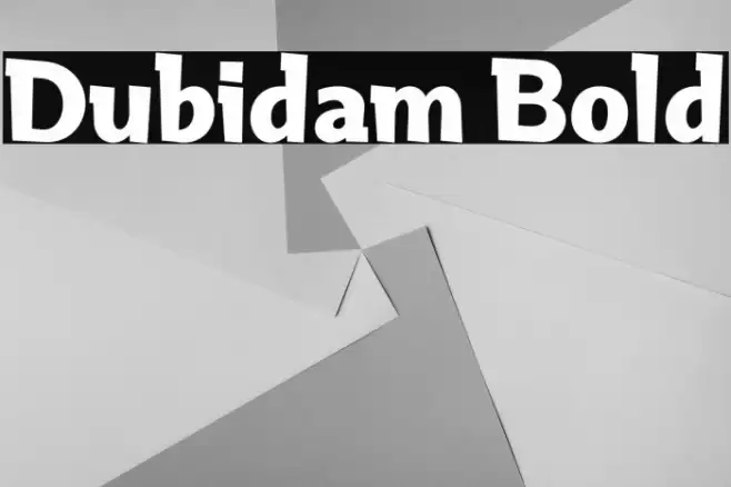 Dubidam Bold फ़ॉन्ट examples