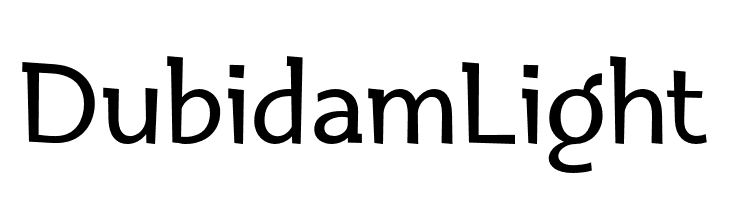 Dubidam Light  免费字体下载