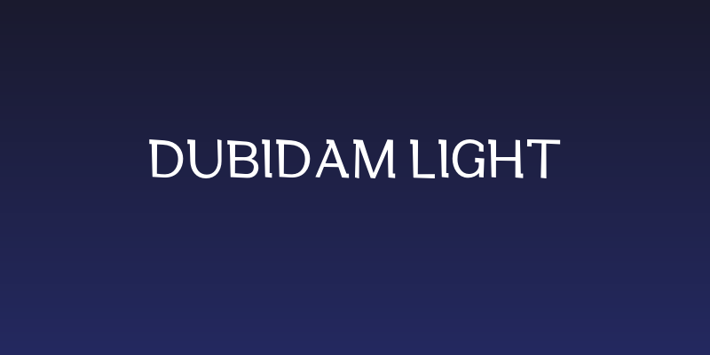 Dubidam Light Social Header
