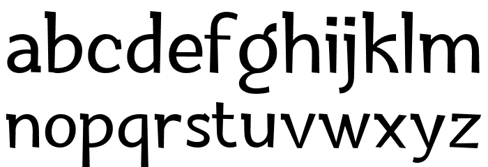 Dubidam Light Font LOWERCASE