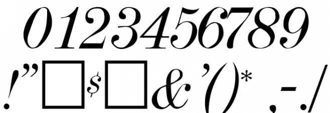 Dubiel Italic Fuentes OTROS CHARS