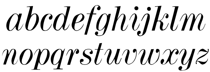 Dubiel Italic Fuentes MINÚSCULAS
