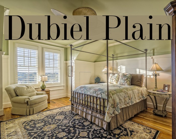Dubiel Plain Font examples