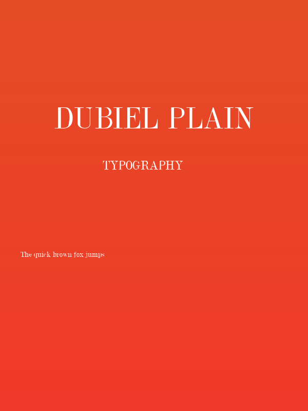 Dubiel Plain Poster