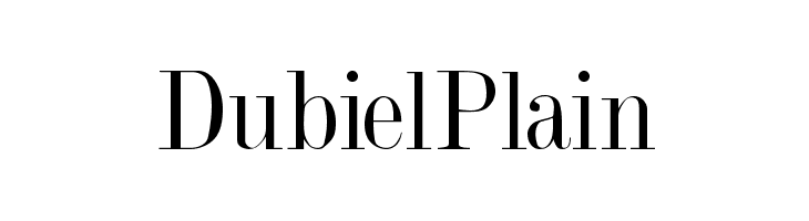 DubielPlain  नि: शुल्क फ़ॉन्ट्स डाउनलोड