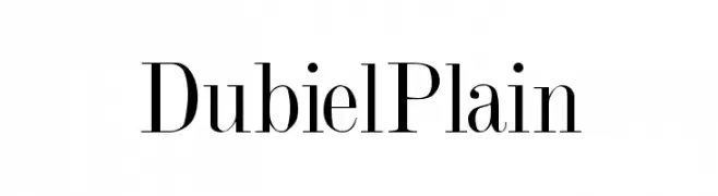 DubielPlain  フリーフォントのダウンロード