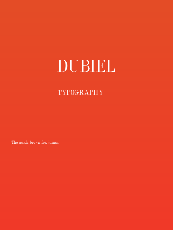 Dubiel Poster