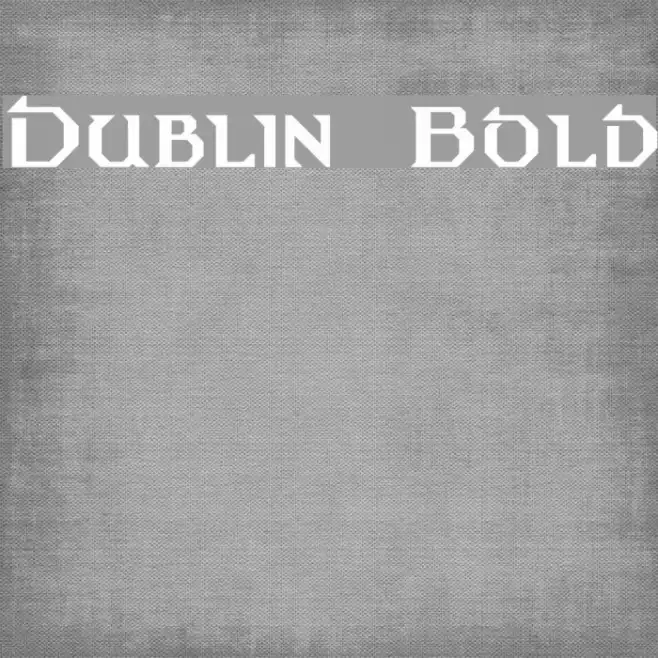 Dublin Bold Example 2