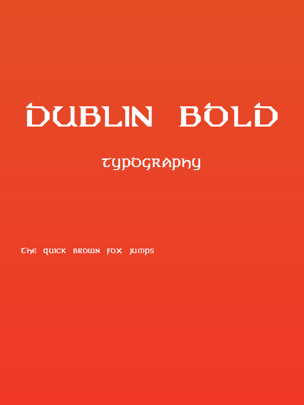 Dublin Bold Poster