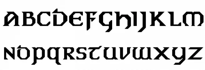 Dublin Bold Font LOWERCASE