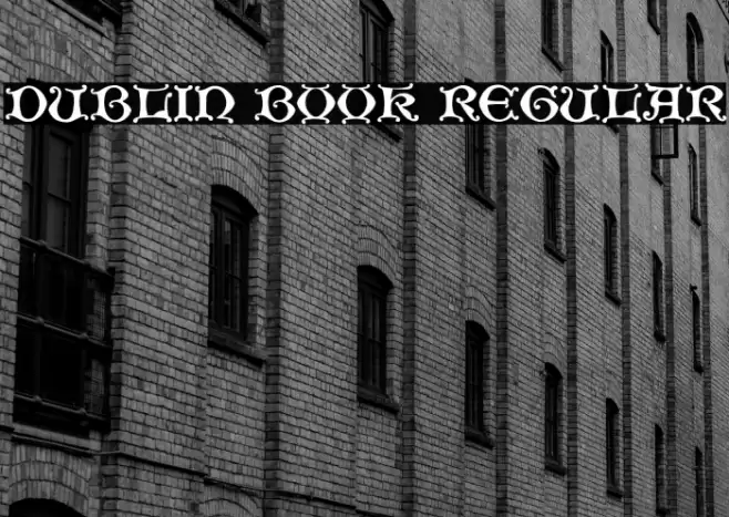 Dublin Book Regular Font examples