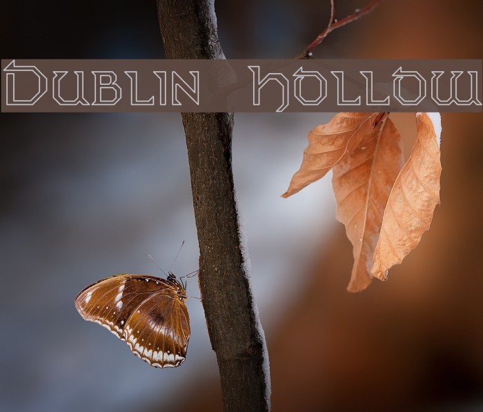 Dublin Hollow Font examples