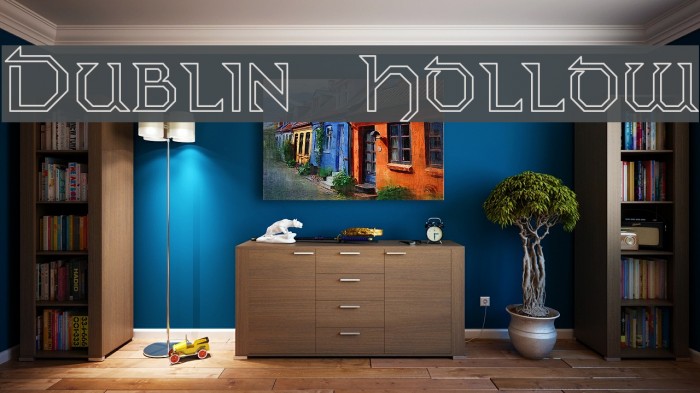 Dublin Hollow Font examples