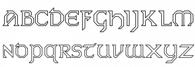 Dublin Hollow फ़ॉन्ट लोअरकेस