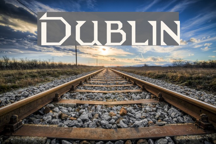 Dublin Font examples