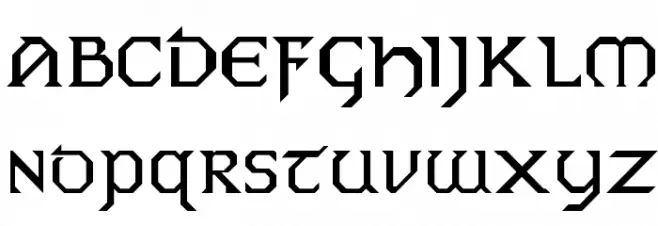 Dublin Schriftart Kleinbuchstaben