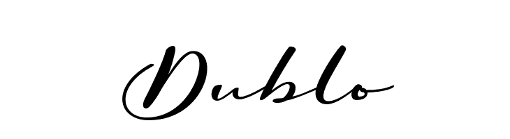 Dublo  font caratteri gratis