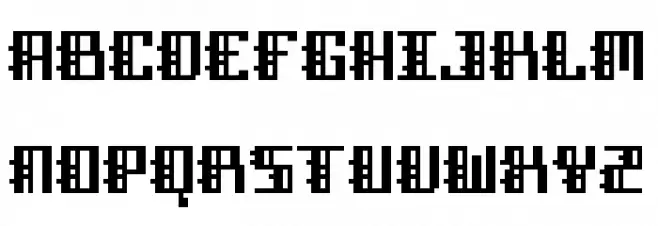 Dubstep Blackletter Font UPPERCASE