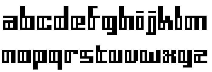 Dubstep Blackletter Font LOWERCASE