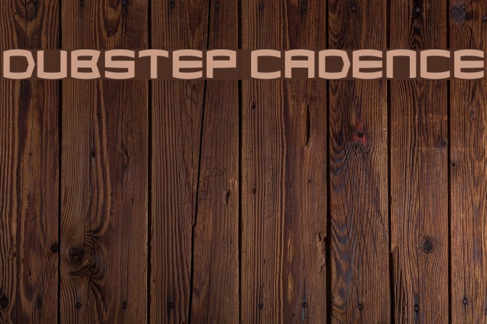 Dubstep Cadence Font examples