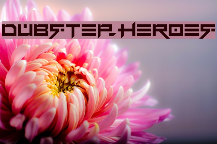 Dubstep heroes Font examples