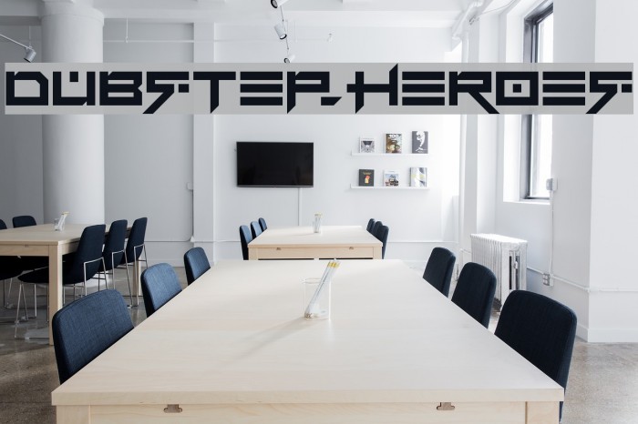 Dubstep heroes Font examples