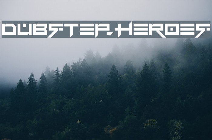 Dubstep heroes Font examples