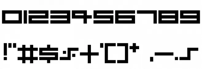Dubsteptrix Regular Font OTHER CHARS