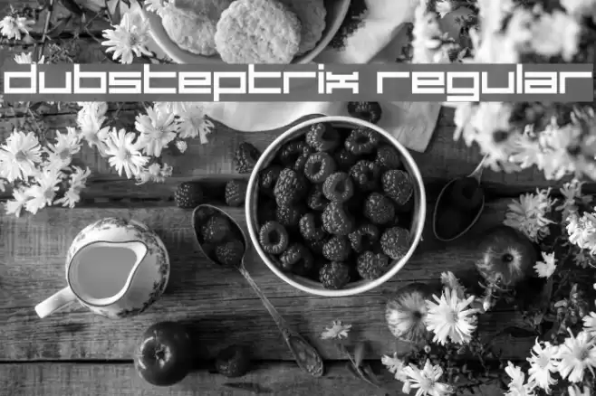 Dubsteptrix Regular Font examples