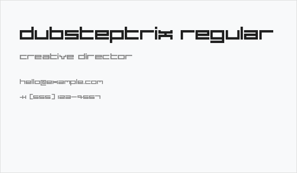 Dubsteptrix Regular Business Card