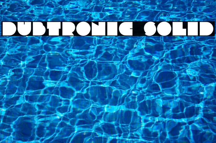 Dubtronic Solid Font examples