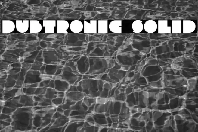 Dubtronic Solid Font examples