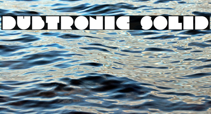 Dubtronic Solid Font examples