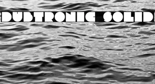 Dubtronic Solid Font examples