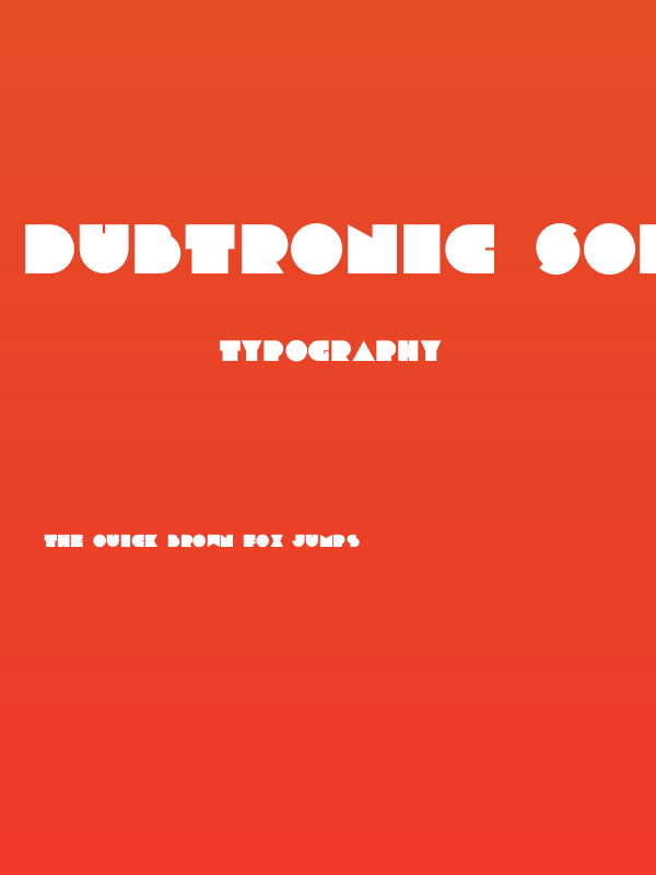 Dubtronic Solid Poster