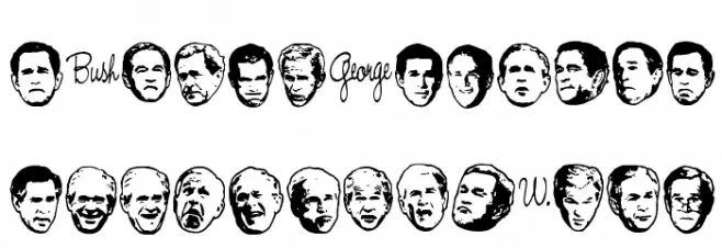 Dubya2 Caratteri MAIUSCOLE
