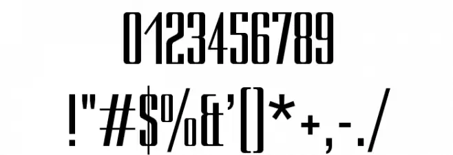 Ducados Font OTHER CHARS