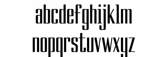 Ducados خط أحرف صغيرة