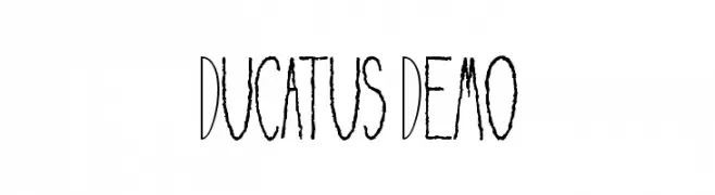 Ducatus Demo  les polices de caractères gratuit tlcharger