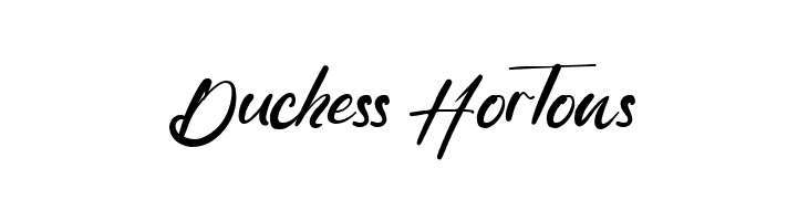 Duchess Hortons  フリーフォントのダウンロード