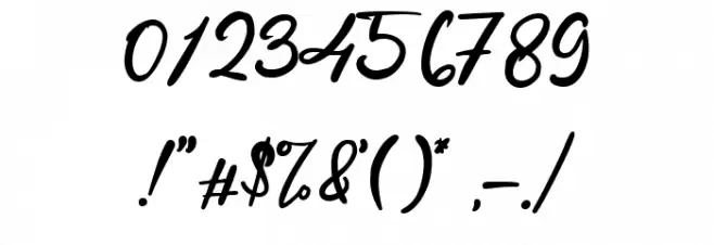 Duchess Hortons Font OTHER CHARS