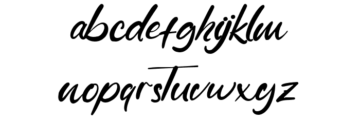 Duchess Hortons Font LOWERCASE