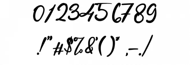 DuchessHortons Font OTHER CHARS