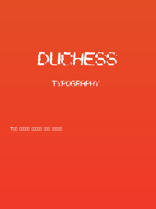 Duchess Poster