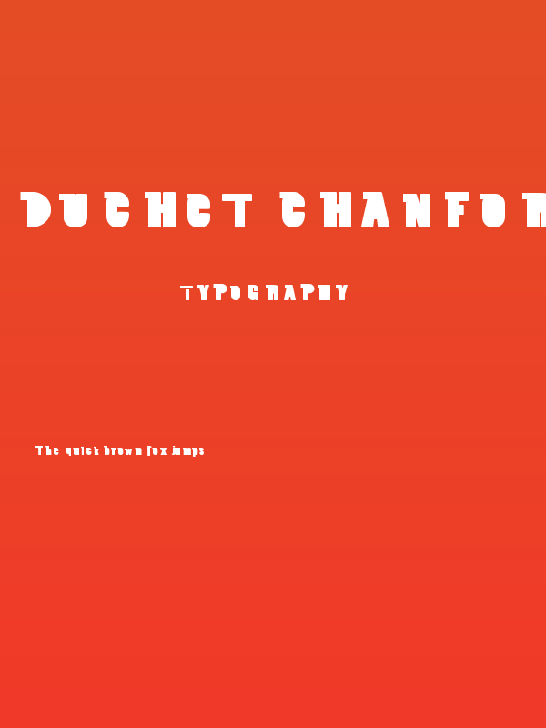 Duchet Chanford Bold Poster
