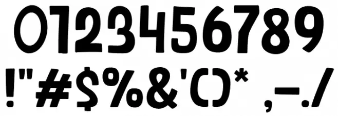 Duck Come Font OTHER CHARS