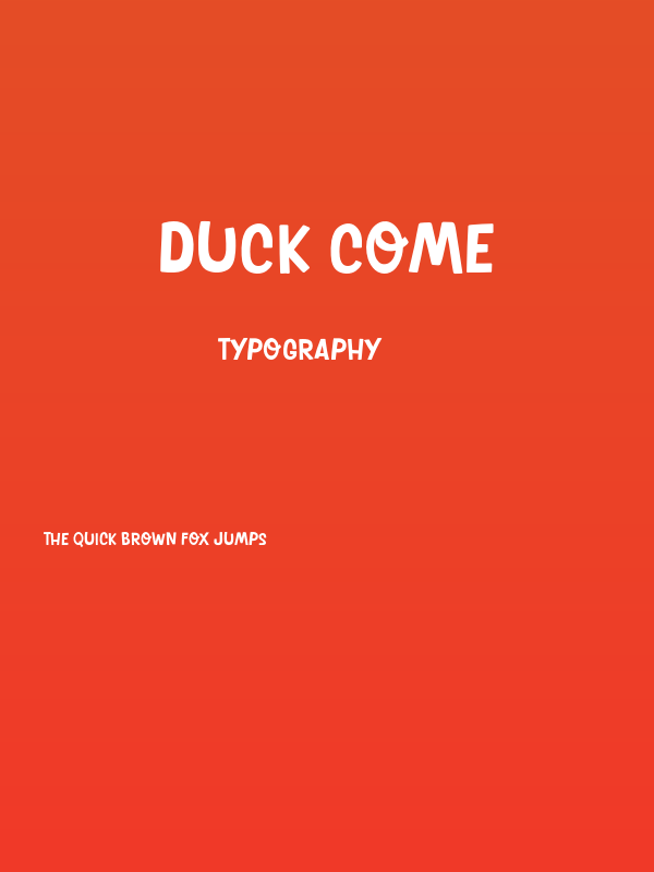 Duck Come Poster
