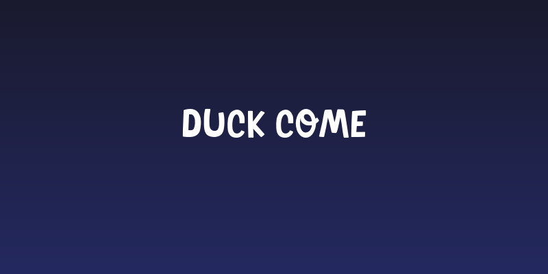 Duck Come Social Header