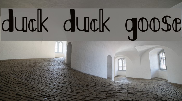 Duck Duck Goose Font examples